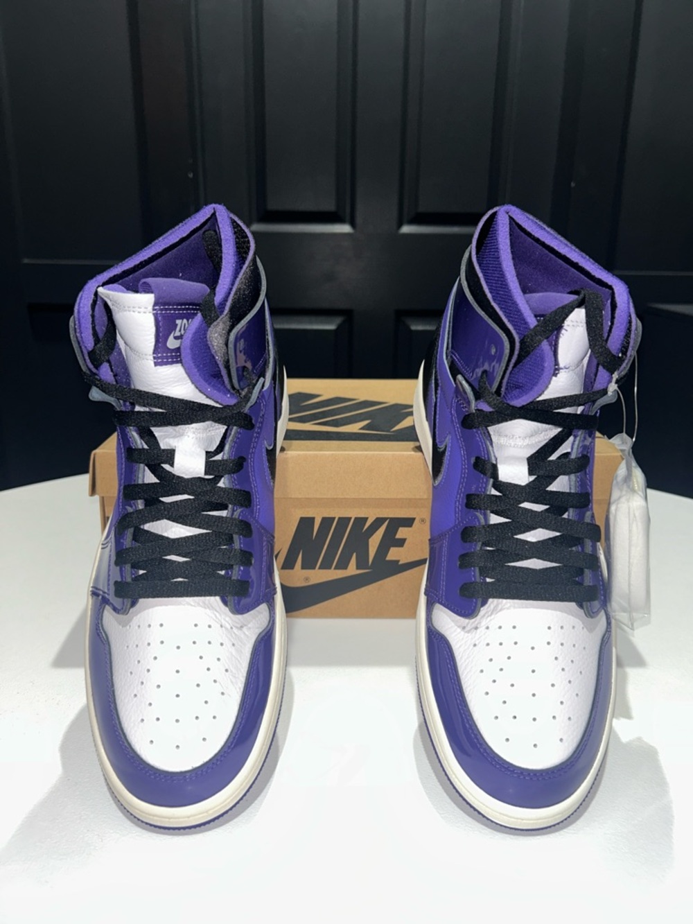 Jordan 1 High Zoom Air CMFT “Purple Patent” Men’s Size 10.5 - Picture 3 of 12